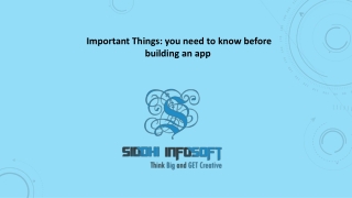 important things you need to know before building