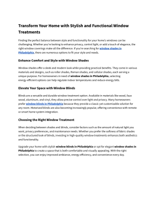Transform Your Home with Stylish and Functional Window Treatments (1)