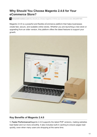 Why Should You Choose Magento 246 for Your eCommerce Store?