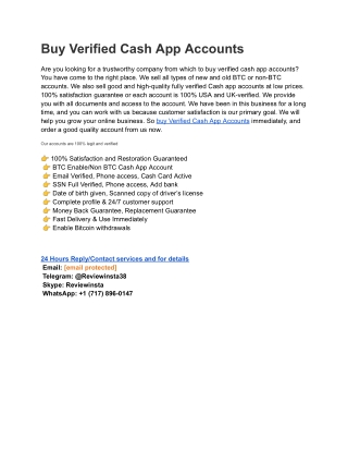 buy verified cash app accounts