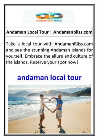 Andaman Local Tour  Andamanbliss.com