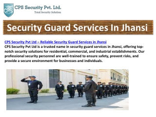 security guard services in jhansi