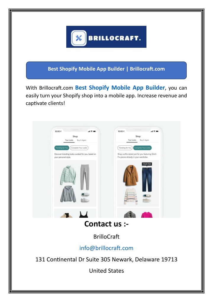 best shopify mobile app builder brillocraft com