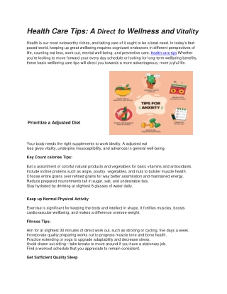 health care tips
