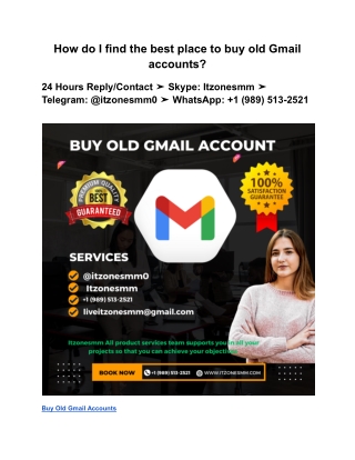 How do I find the best place to buy old Gmail accounts_