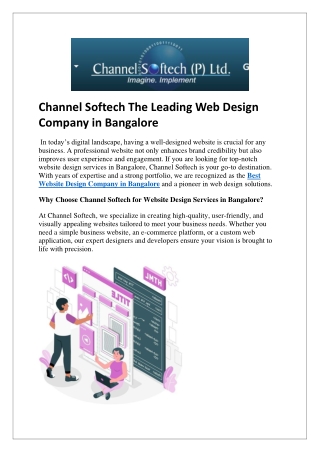 channel softech the leading web design company