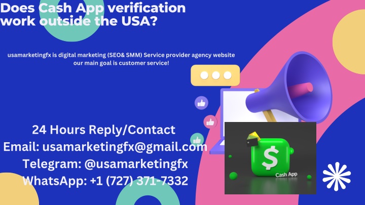 does cash app verification work outside the usa