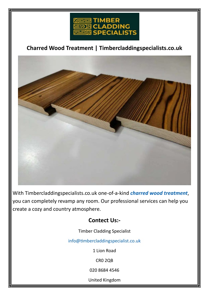 charred wood treatment timbercladdingspecialists