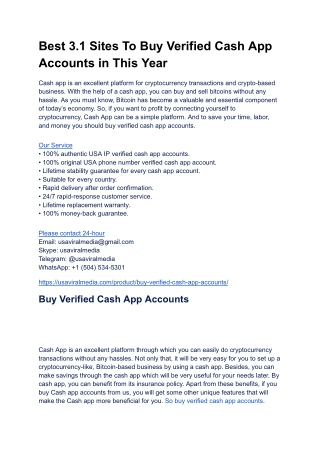 What are the top 5 sites to buy verified cash app accounts ...