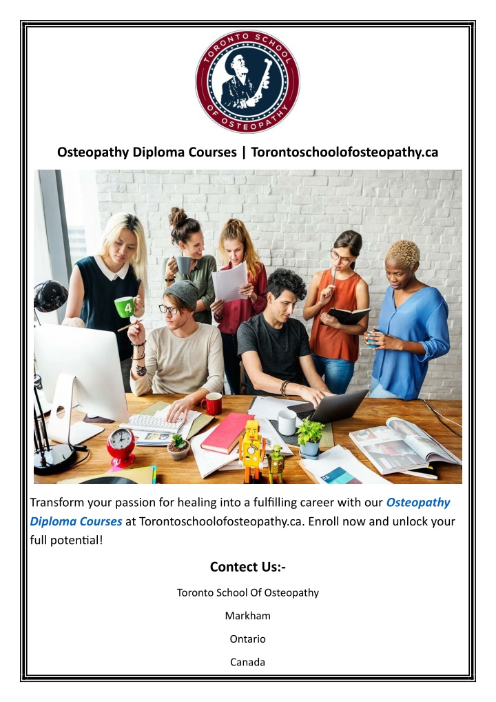 osteopathy diploma courses