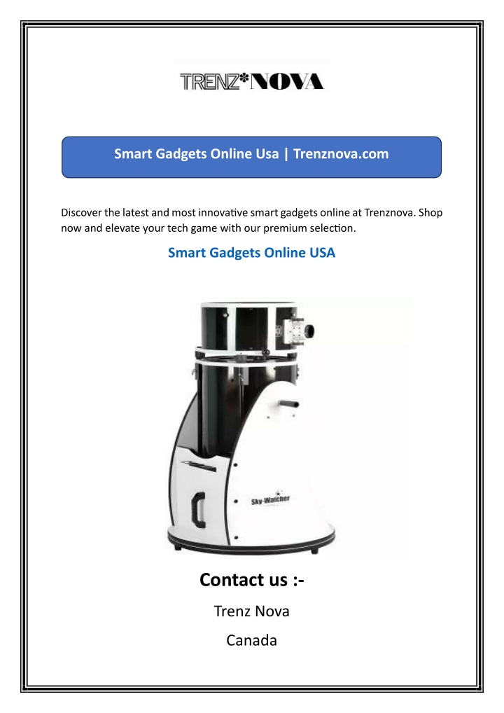 smart gadgets online usa trenznova com