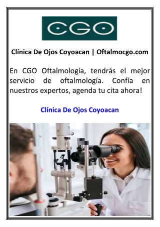 Clínica De Ojos Coyoacan Oftalmocgo.com