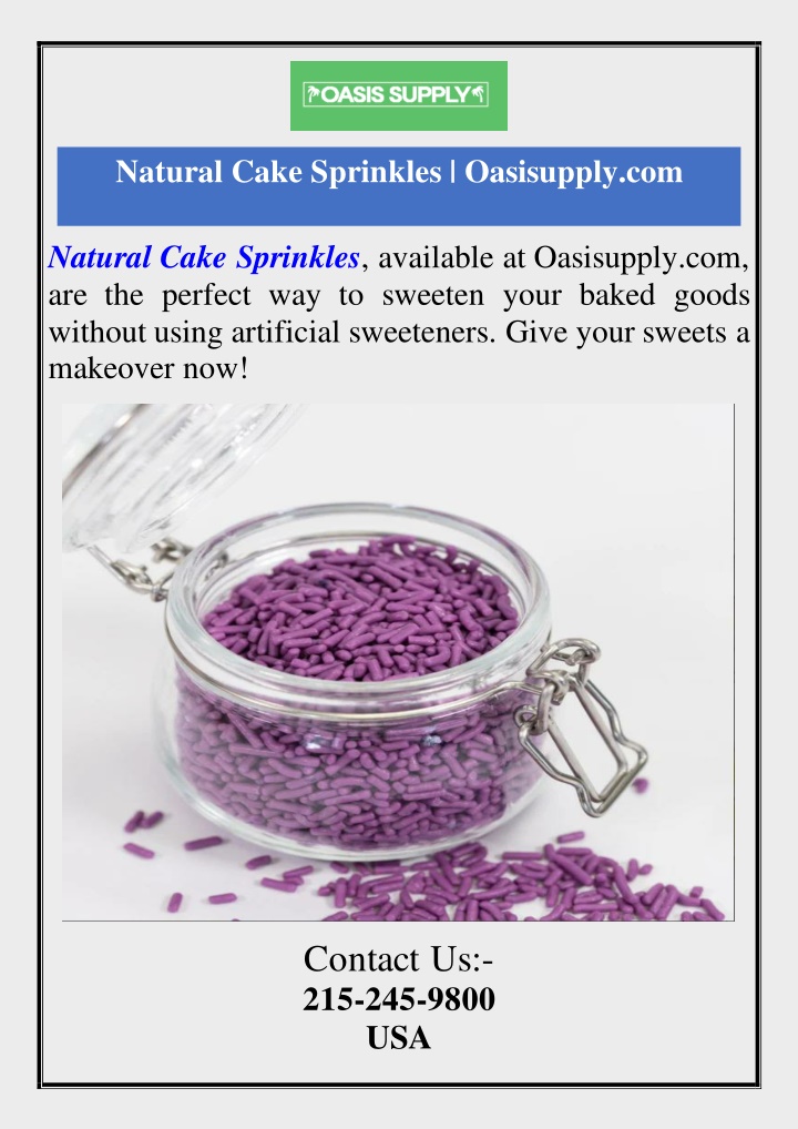 natural cake sprinkles oasisupply com