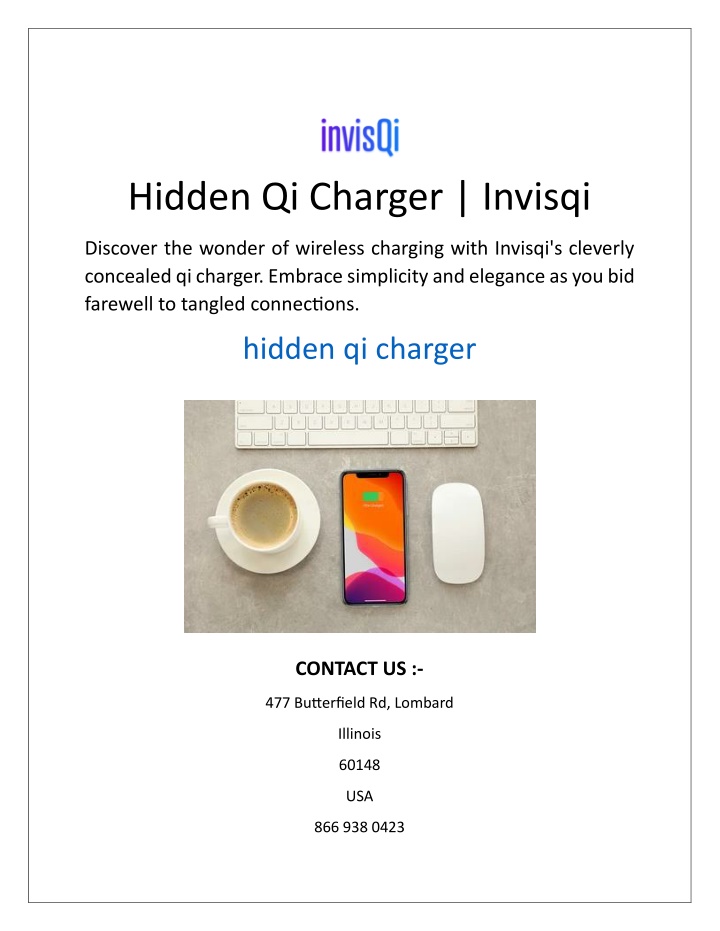 hidden qi charger invisqi