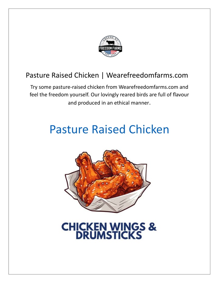 pasture raised chicken wearefreedomfarms com