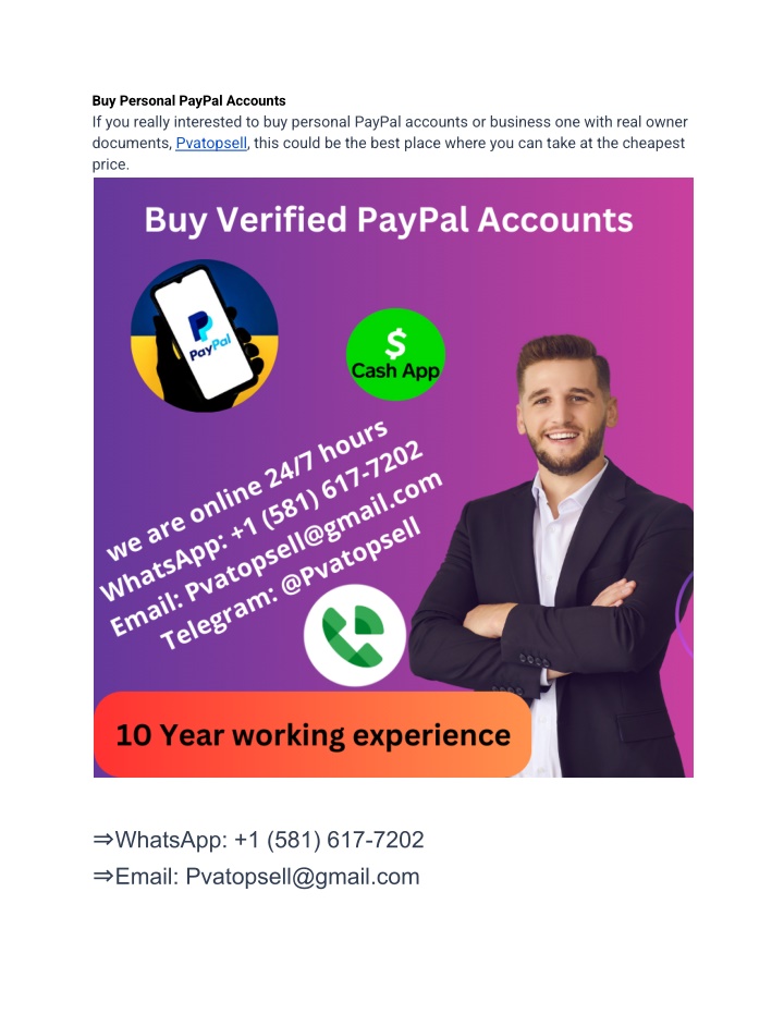 buy personal paypal accounts if you really