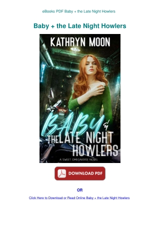 eBooks PDF Baby   the Late Night Howlers