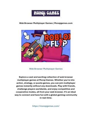 web browser multiplayer games monqigames com