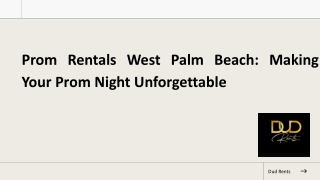 Prom Rentals West Palm Beach