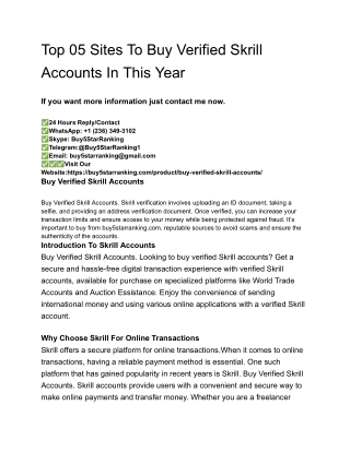 top 05 sites to buy verified skrill accounts