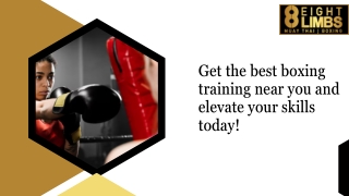 Get the best boxing training near you and elevate your skills today!