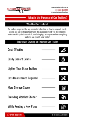 What is the Purpose of Car Trailers