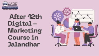 After 12th Digital Marketing Course in Jalandhar