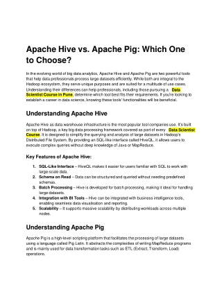Apache Hive vs. Apache Pig_ Which One to Choose?
