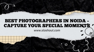Best Photographers in Noida for Wedding | Sloshout