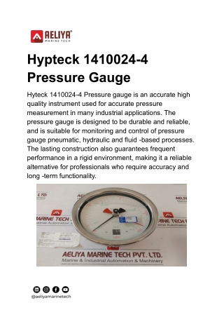 hypteck 1410024 4 pressure gauge