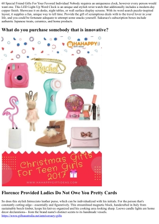 Just How To Choose An One-of-a-kind Gift For A Person Unique
