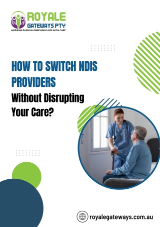 how to switch ndis providers without disrupting