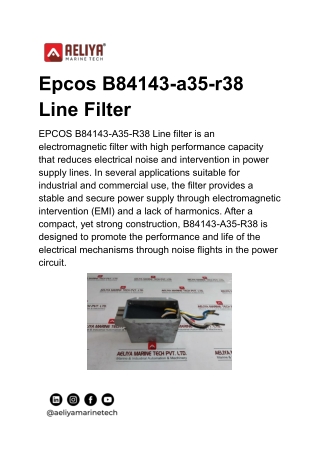 epcos b84143 a35 r38 line filter