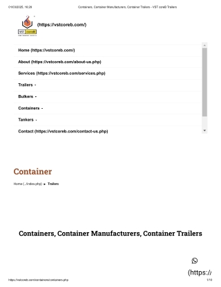 Container Manufacturers in india