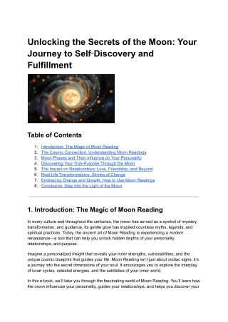 Unlocking the Secrets of the Moon- Your Journey to Self‑Discovery and Fulfillment