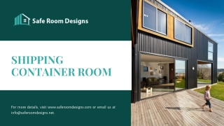 Shipping Container Room - Safe Room Designs