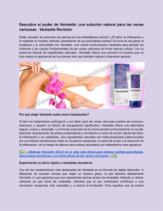 Veniselle Revisión: Cuidado