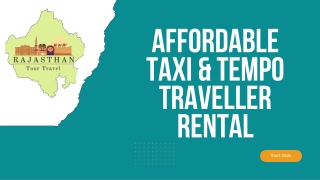 affordable taxi tempo traveller rental