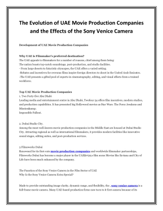 Dubai's Developing Film Scene  Matching Productions with Experienced Camera Crews (1)