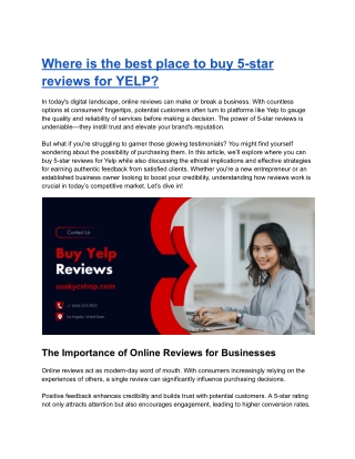 Where is the best place to buy 5-star reviews for YELP