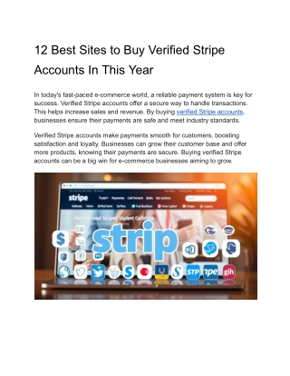 12 Best Sites to Buy Verified Stripe Accounts In This Year