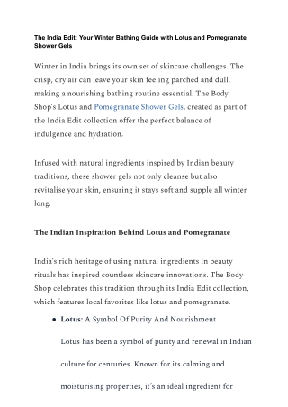 the india edit your winter bathing guide with