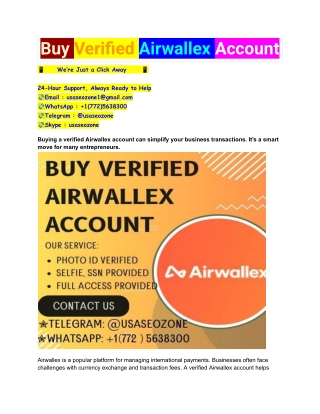 buy verified airwallex account