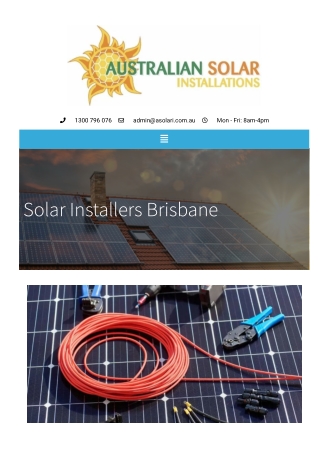 Solar Installers Brisbane