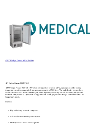 _25℃_Upright_Freezer_MD_UF_1009