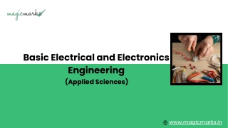 Excel in Electronics & Electrical Engineering with Magic Marks!
