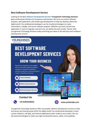 Best Software Development Service