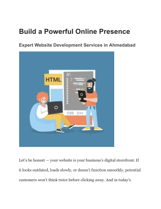 Expert Web Development: The Key to Digital Success