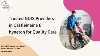 Trusted NDIS Providers in Castlemaine & Kyneton for Quality Care
