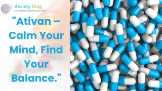 What should I consider before buying Ativan online
